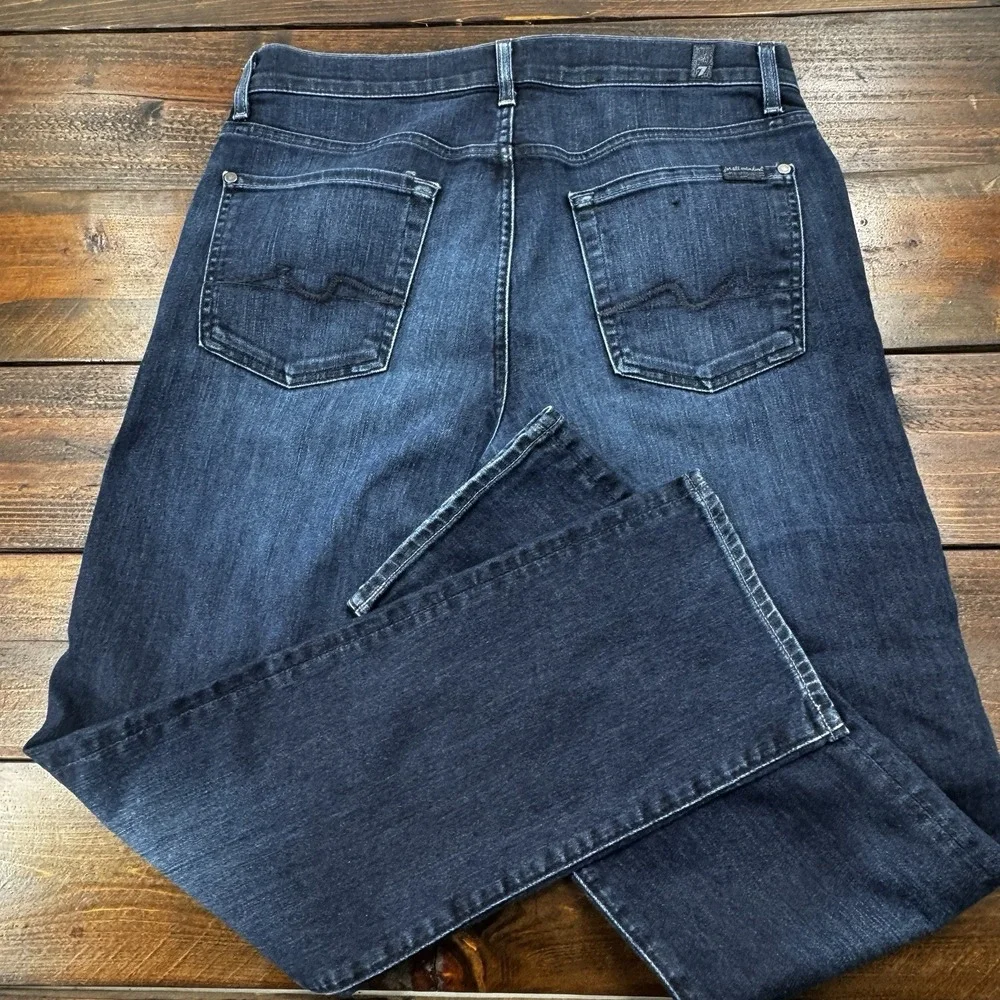 7 Seven For All Mankind Slimmy Men's Straight Blue Jeans 34/31 Tag 33